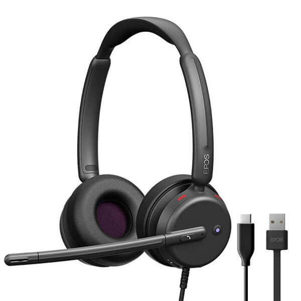 ヘッドホン EPOS IMPACT 460T Amazon.com: EPOS Impact 460T Binaural On-Ear USB C and USB A Wired